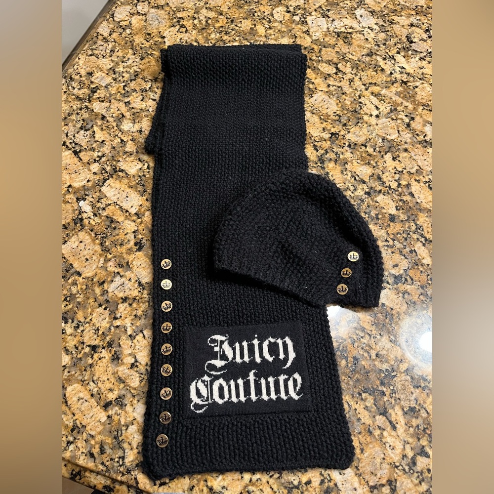 Juicy Couture Scarf and Hat Set
